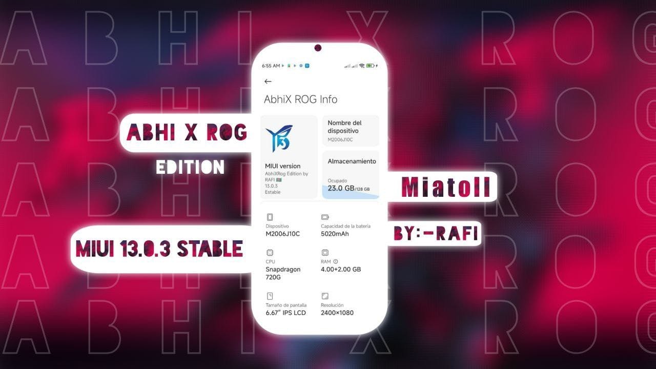 AbhiX ROG Edition V13.0.3.0 Port for Redmi Note 9S/9 Pro/9 Pro Max/10 Lite/Poco M2 Pro (Miatoll)